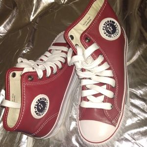 PF FLYERS maroon hi reiss